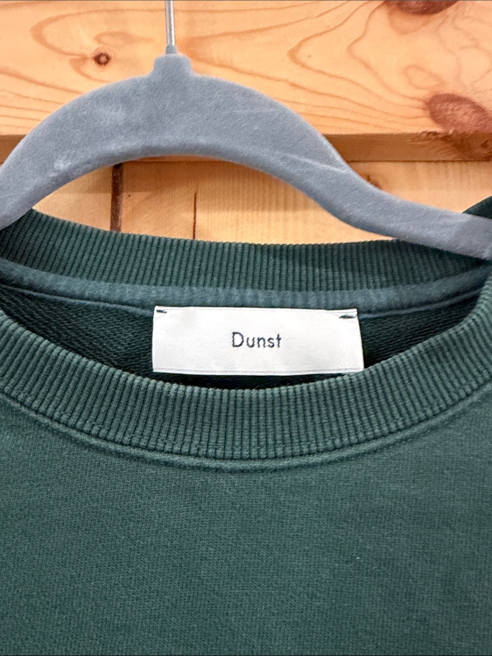 Dunst Forest Green Unisex Thick Crewneck Sweatshirt with 'U' Patch Medium - Picture 2 of 5